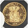 Image 2 : 1875 10 GUILDER'S NETHERLANDS GOLD