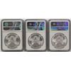 Image 2 : THREE PCS. 2016 AMERICAN SILVER EAGLES