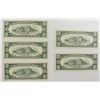 Image 2 : EXTREMELY RARE SET OF 5-1977 A $10.00 NOTES