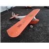 Image 2 : Large Orange RC Plane - Wood - No motor - 90" Wingspan