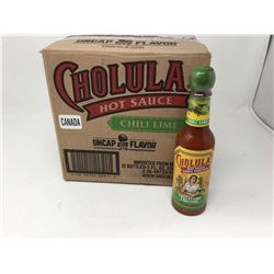 Case of Cholula Chili Lime Hot Sauce