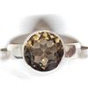 Image 1 : Silver Smokey Quartz (5.1Gm) Ring (~Size 8), Suggested Retail Value $60