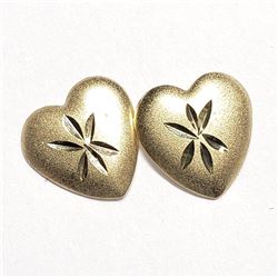 14K Yellow Gold "Screwback" Earrings, Made in Canada, Suggested Retail Value $200