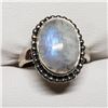 Image 2 : Silver Moonstone (5.5Gm) Ring (~Size 7), Suggested Retail Value $60