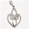 Image 3 : Silver Cubic Zirconia (7.45Gm) Set Of Pendant And Earring, Suggested Retail Value $160