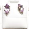 Image 4 : 14Kt Yellow Gold Fill Amethyst(1.2ct) Stud Earrings E , Made in Canada, Suggested Retail Value $80