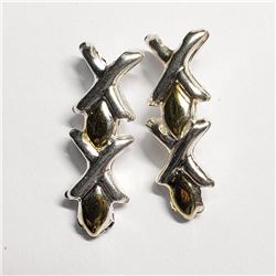 Silver Set; 3 Pairs Of Earrings, Suggested Retail Value $40