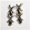 Image 1 : Silver Set; 3 Pairs Of Earrings, Suggested Retail Value $40