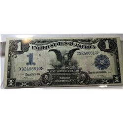 1899 AU Grade Black Eagle Silver Certificate $1