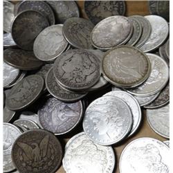 Lot of 50 Morgan Silver Dollars from Image