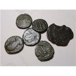 Lot of 6 Ancient Roman / Greek Coins