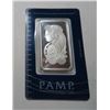 Image 1 : 1 oz Pamp Suisse Silver Bar on Assay Card