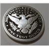 Image 2 : Proof Finish Barber Head Style - 1 oz Silver Round