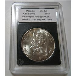 1947 Silver Balboa BU Grade in Slab