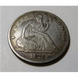 1876 Seated Liberty Half Dollar