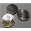 Image 2 : Lot of 3 Collectible Silver Bullion Rounds