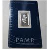 Image 1 : 2.5 Gram Pamp Suisse Silver bar on Assay Card