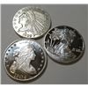 Image 1 : (3) Collectible Silver Bullion Rounds