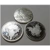 Image 2 : (3) Collectible Silver Bullion Rounds
