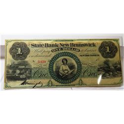 19th Century City of New Brunswick  $1 Currency