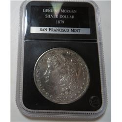 1879 S Morgan Dollar in Slab