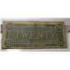 Image 2 : 1864 $20  Confederate Currency Nice Condition