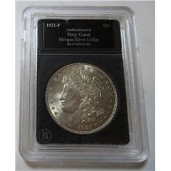 1921 P VG Grade Morgan in Slab