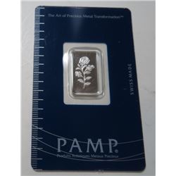 2.5 gram Pamp Suisse Silver Bar on Card