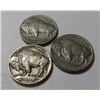 Image 2 : (3) Collectible Buffalo Nickels 1913 T1-37d-37d