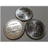 Image 1 : Lot of (3) Collectible 1 oz. Silver Rounds
