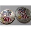 Image 1 : 1999 and 2003 Patriotic US Silver Eagles