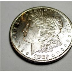 1882 s CH BU Morgan Silver Dollar