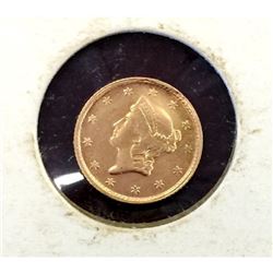 1853 $ 1 Gold Liberty Type I