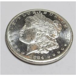 1884 CC CH BU PL Morgan Silver Dollar
