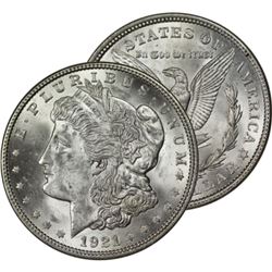 1921 P Bu Morgan Dollar Last Year Issue
