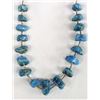 Image 1 : Navajo Shell Heishi Large Turquoise Nugget Necklace