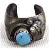 Image 1 : Vintage Navajo Sterling Turquoise Ear Cuff