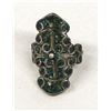 Image 1 : Mexican Sterling Chip Inlay Turquoise Ring, Sz 8