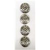 Image 1 : 4 Navajo Sterling Silver Conchos