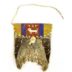 Antique Canadian Inuit Sealskin Bag