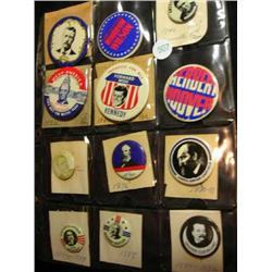 group of 15 mixed political campaign bu