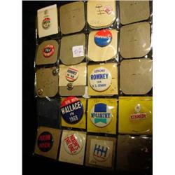 30 mixed political campaign buttons
