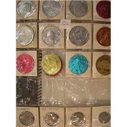 group 40 tokens & wooden nickles