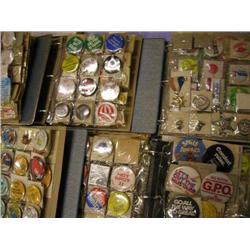500 lapel pin and button collection