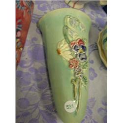 Weller wall pocket bud vase