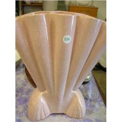 Brush pink ceramic pink vase