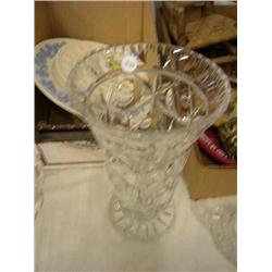 Leaded crystal vase 10 tall