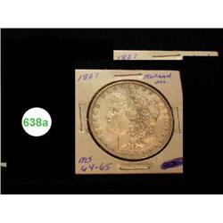 1887 Morgan silver dollar ms64-65
