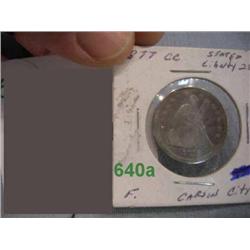 Seated Liberty quarter 1877f 