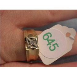 diamond solitare 10k ring size 9 1/2
